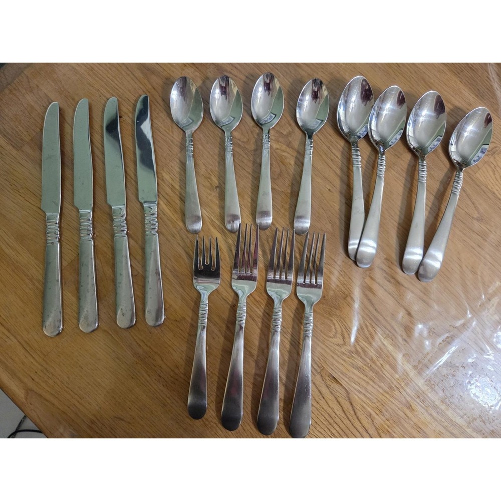 16-Piece Set for 4 Cuisinart SATIN AMERICANA 18/10 Stainless Flatware Utensils